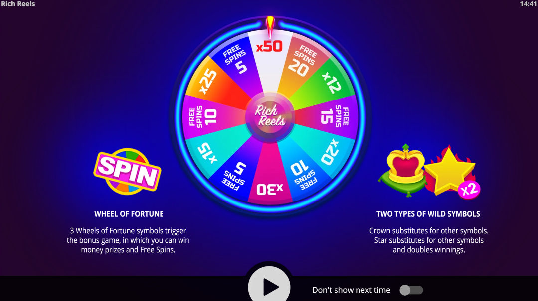 Rich Reels Wheel of Fortune